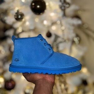 UGG Kids Blue Suede Boots